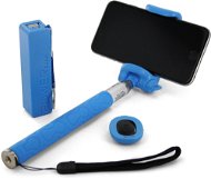 Xlayer Selfie-Stick + Powerbanka 2600 mAh modrá - Selfie tyč