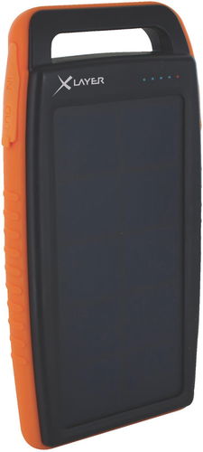 XLAYER Powerbank PLUS Outdoor Solar 15000mAh černá/oranžová - Powerbanka - Hlavní obrázek