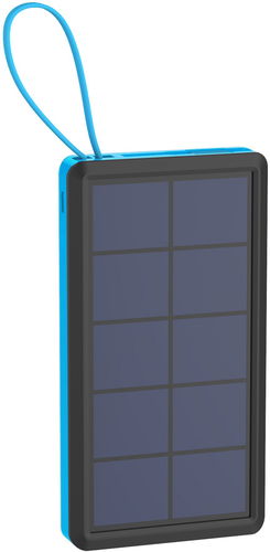 XLAYER Powerbank PLUS Solar 10000mAh černá/modrá - Powerbanka - Hlavní obrázek