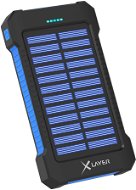 XLAYER Powerbank PLUS Solar 8000 mAh schwarz/blau - Powerbank