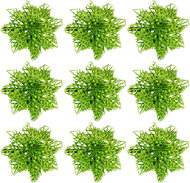 LAALU Flower without clip green 10 cm, set of 9 - Christmas Ornaments