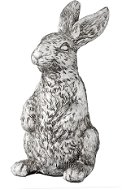 LENE BJERRE Serafina Stojící králík stříbrný, 11cm - Velikonoční dekorace