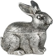 LENE BJERRE Semina Dóza králík stříbrný, 18 x 18 cm - Velikonoční dekorace