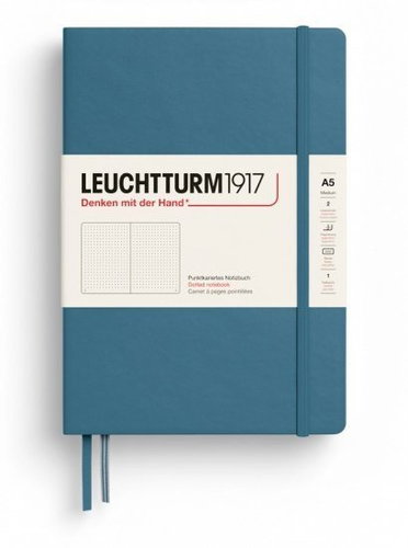 LEUCHTTURM1917 Stone Blue Medium A5 tečkovaný - Journal - Main image