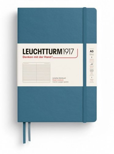 LEUCHTTURM1917 Stone Blue Medium A5 linkovaný - Journal - Main image