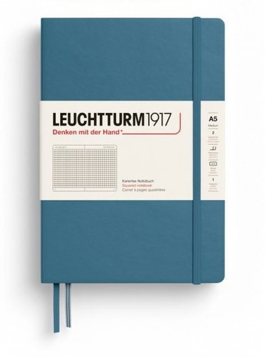 LEUCHTTURM1917 Stone Blue Medium A5 čtverečkovaný - Journal - Main image