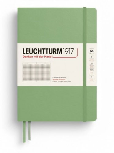 LEUCHTTURM1917 Sage Medium A5 čtverečkovaný - Journal - Main image