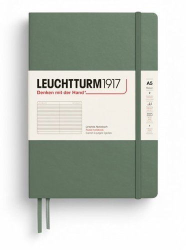 LEUCHTTURM1917 Olive Medium A5 linkovaný - Journal - Main image