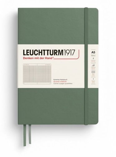 LEUCHTTURM1917 Olive Medium A5 čtverečkovaný - Journal - Main image