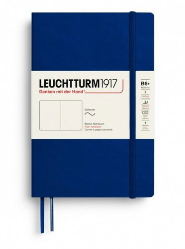 LEUCHTTURM1917 Navy Softcover B6+ čistý - Journal - Main image