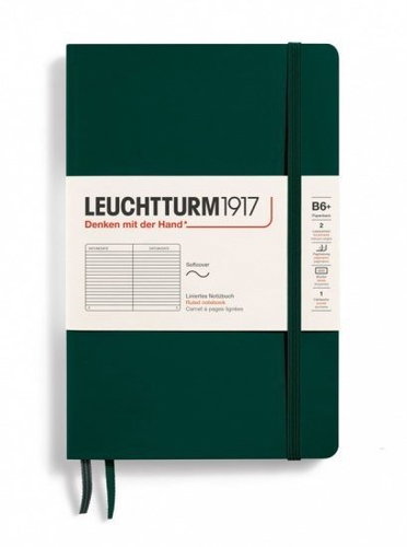 LEUCHTTURM1917 Forest Green Softcover B6+ linkovaný - Journal - Main image