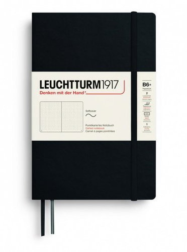 LEUCHTTURM1917 Black Softcover B6+ tečkovaný - Journal - Main image
