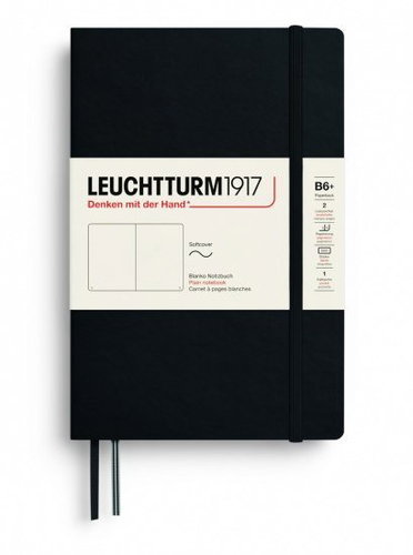 LEUCHTTURM1917 Black Softcover B6+ čistý - Journal - Main image