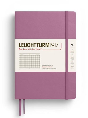 LEUCHTTURM1917 Dusty Rose Medium A5 čtverečkovaný - Journal - Main image