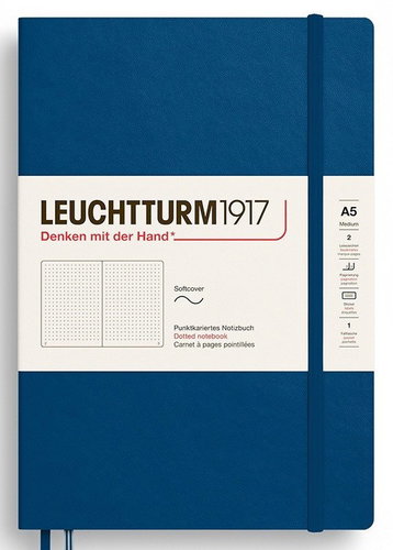 LEUCHTTURM1917 Indigo Softcover Medium A5 tečkovaný - Journal - Main image