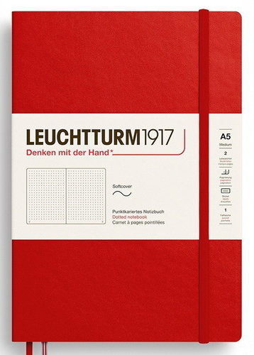 LEUCHTTURM1917 Cherry Softcover Medium A5 tečkovaný - Journal - Main image
