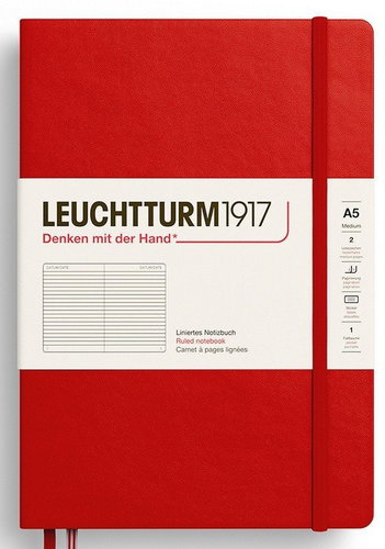 LEUCHTTURM1917 Cherry Hardcover Medium A5 linkovaný - Journal - Main image