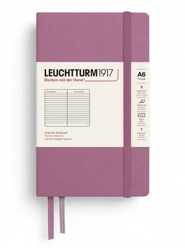 LEUCHTTURM1917 Dusty Rose Pocket A6 liniert - Notizbuch - Hauptbild