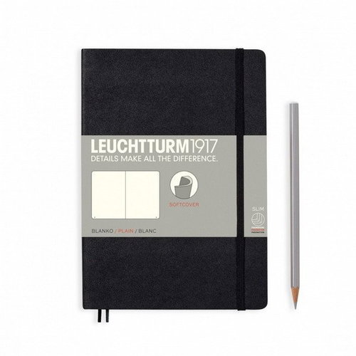LEUCHTTURM1917 Black Softcover Medium A5 čistý - Journal - Main image