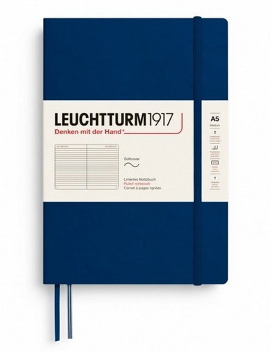 LEUCHTTURM1917 Navy Softcover Medium A5 linkovaný - Journal - Main image