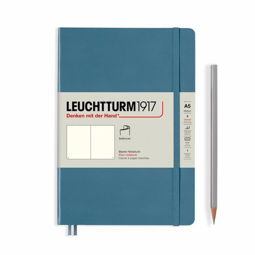 LEUCHTTURM1917 Stone Blue Softcover Medium A5 čistý - Journal - Main image