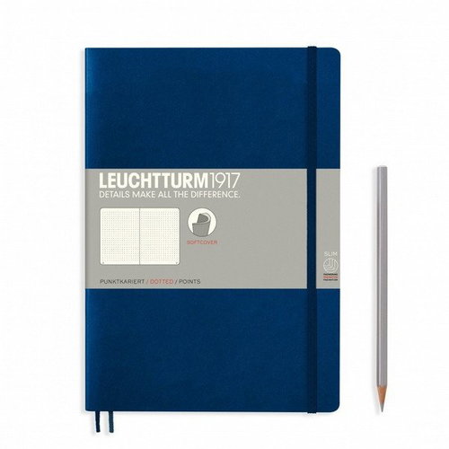 LEUCHTTURM1917 Navy Softcover Composition B5 tečkovaný - Journal - Main image