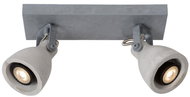 Lucide 05910/10/36 - LED Spotlight CONCRI-LED 2xGU10/5W/230V Grey - Spot Lighting