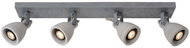 Lucide 05910/20/36 - LED Spotlight CONCRI-LED 4xGU10/5W/230V Grey 68cm - Spot Lighting