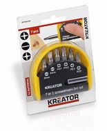 Kreator KRT064100 Sada bitů 7 ks PZ/FL/PH - Sada bitů