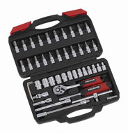 KREATOR Gola set 46-piece 1/4" in case KRT500117 - Socket Wrench Set