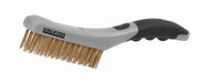 Kreator KRT561006 Handheld wire brass brush 4 rows, plastic - Wire Brush