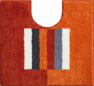 LineaDue CAPRICIO Toilet Mat with Cutout 55x60cm, Orange - Toilet Mat