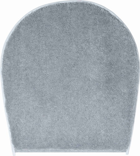 LineaDue FLASH Cover for the Lid of the Toilet 47x50cm, Anthracite - Toilet Mat - Main image
