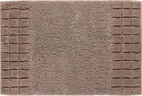 LineaDue CHESS Bathroom Mat 60x90cm, Taupe - Bath Mat - Main image