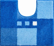 LineaDue MERKUR Toilet Mat with Cutout 50x60cm, Blue - Toilet Mat