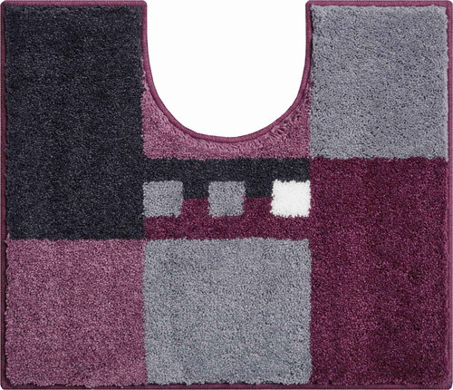 LineaDue MERKUR Toilet Mat with Cutout 50x60cm, Berry - Toilet Mat - Main image