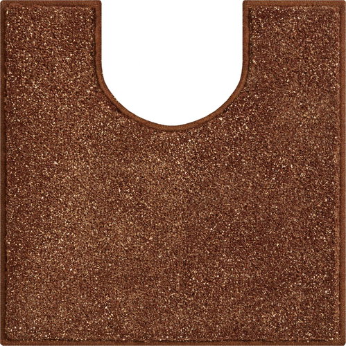 LineaDue ROMAN SHINE Bathroom Mat for Toilet 50x50cm, Gold-brown - Toilet Mat - Main image