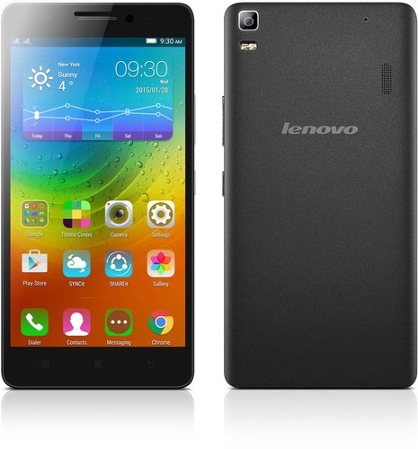 Lenovo A7000 Black Dual SIM - Mobile Phone - Main image