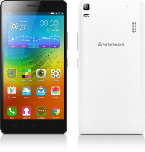 Lenovo A7000 White Dual SIM - Mobile Phone - Main image