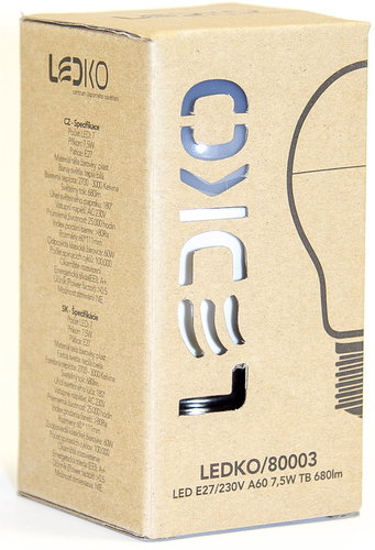 LEDKO E27 7.5W 3000K - LED Bulb - Main image