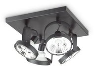 Ideal Lux GLIM PL4, SQUARE, BLACK - LED Light