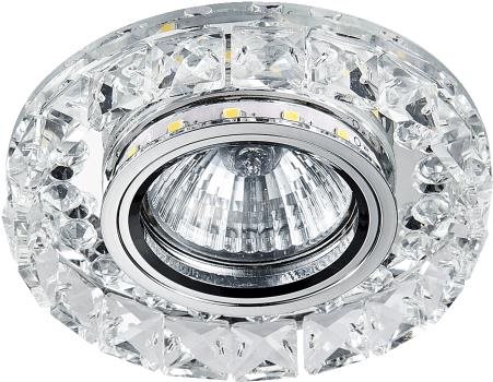 DOWNLIGHT GU10/50W, 0.2W LED, CHROME/CLEAR - Ceiling Light - Main image