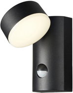 AVIDE Swivel LED wall lamp Siraz, black, daylight 12W, with motion sensor - Wall Lamp