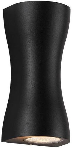 AVIDE LED wall lamp Dena, black, warm light 12W - Wall Lamp - Main image