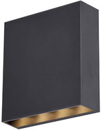 AVIDE LED wall lamp Sydney 2, black, warm light 6W - Wall Lamp