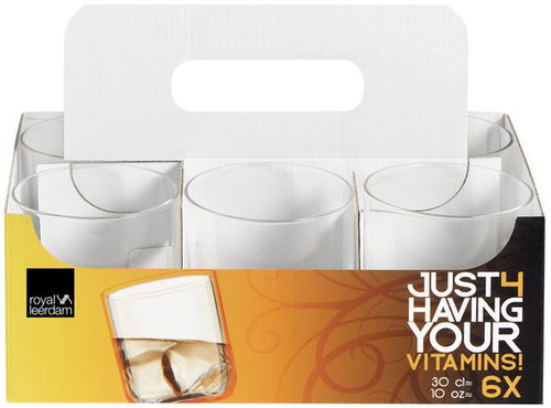 LEERDAM JUST4 Gläser 30 cl - 6 Stück - Glas - Hauptbild