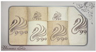 4sleep Gift pack of towels and bath towels Wenus VI swan beige and cream - Towel Set