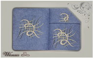 4sleep Gift pack of towels and bath towels Wenus III spiral blue - Towel Set