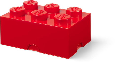 LEGO storage box 6, red - Storage Box - Main image