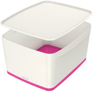 Leitz WOW MyBox, size L, White/Pink - Storage Box